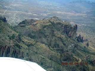 aerial -- Flatiron in the Superstition Mountains