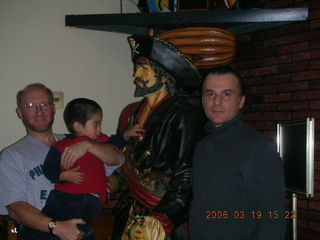 Adam, Gaby, the pirate, Ivan