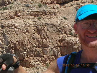 55 5t7. view from South Kaibab trail -- half of Adam's face