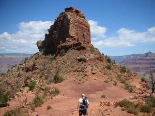 30 5t7. view from South Kaibab trail -- O'Neal Butte -- Greg hiking