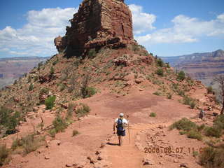 31 5t7. view from South Kaibab trail -- O'Neal Butte -- Greg hiking