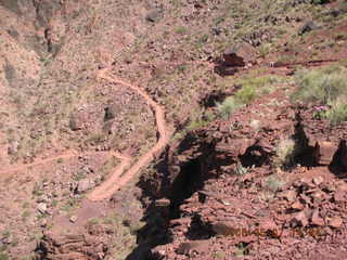 125 5t7. view from South Kaibab trail -- switchbacks below