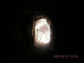126 5t7. view from South Kaibab trail -- tunnel to Black Bridge