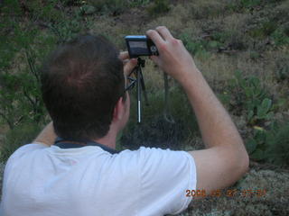 Phantom Ranch -- fellow taking a picture