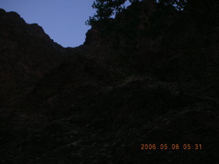 canyon dawn at Phantom Ranch