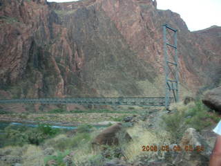 16 5t8. view from Bright Angel trail -- Silver Bridge