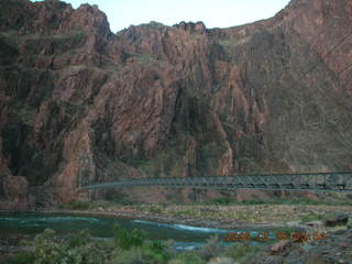 17 5t8. view from Bright Angel trail -- Silver Bridge