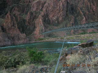 view from Bright Angel trail -- Silver Bridge -- Mighty Colorado River
