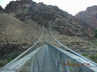 21 5t8. view from Bright Angel trail -- Silver Bridge
