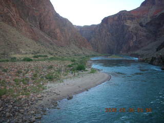 23 5t8. view from Bright Angel trail -- Mightly Colorado River