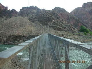 29 5t8. view from Bright Angel trail -- Silver Bridge