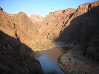 33 5t8. view from Bright Angel trail -- Mighty Colorado River