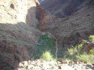 view from Bright Angel trail -- Greg hiking