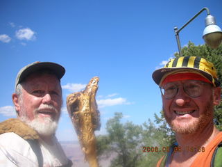 187 5t8. top of Bright Angel trail -- Greg and Adam