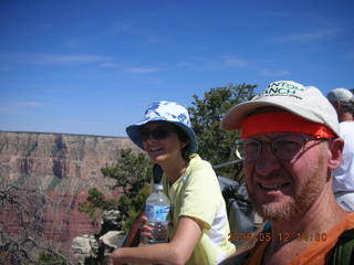 Grand Canyon from rim viewpoint -- Ines, Adam