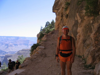 Grand Canyon from rim viewpoint -- Sabine, Thomas, Adam