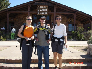 T.R. -- Sabine, Thomas, Ines at Bright Angel Lodge