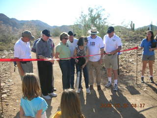 Lost Dog Wash trailhead ceremony -- ribbon cutting