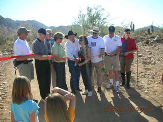 Lost Dog Wash trailhead ceremony -- ribbon cutting