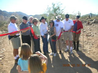 Lost Dog Wash trailhead ceremony -- ribbon cutting