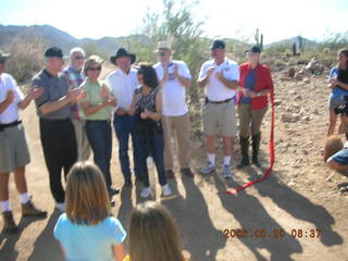 Lost Dog Wash trailhead ceremony -- ribbon cutting