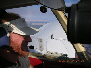 Adam flying over the Grand Canyon