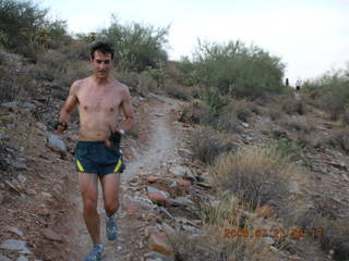 Christian Hissler running at Lost Dog Wash