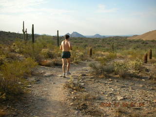 Christian Hissler running at Lost Dog Wash