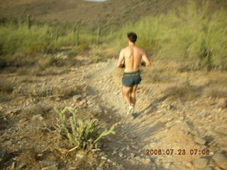 Christian Hissler running at Lost Dog Wash