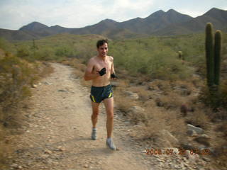 Christian Hissler running at Lost Dog Wash