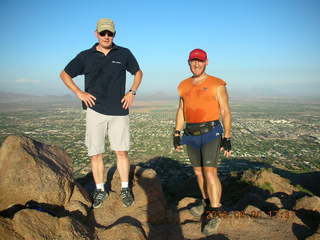 393 5xl. Camelback hike -- summit -- Achim, Adam