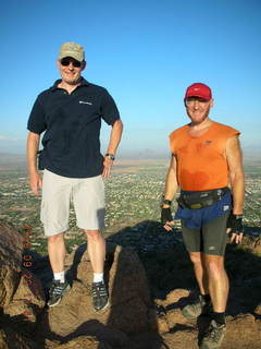 394 5xl. Camelback hike -- summit -- Achim, Adam