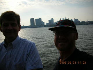 Camden Aquarium -- Mike and Adam backlit