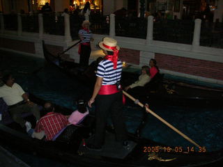 Venetian Hotel -- canal area -- gondola