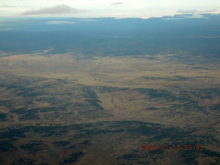 aerial -- clouds over the Grand Canyon