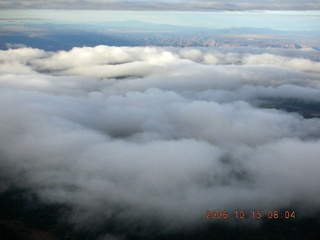 522 5yf. aerial -- clouds in the Grand Canyon