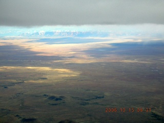 aerial -- south Utah with Bryce in the distance