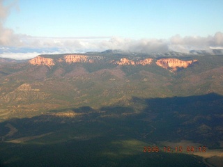 aerial -- clouds in the Grand Canyon