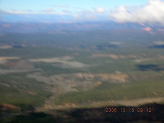 aerial -- clouds in the Grand Canyon