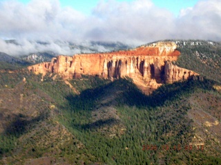 aerial -- Bryce Canyon with clouds