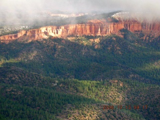 aerial -- Bryce Canyon with clouds