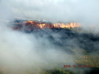 aerial -- Bryce Canyon with clouds