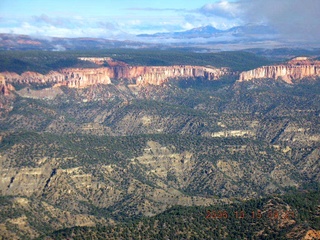 aerial -- Bryce Canyon with lots of cloud