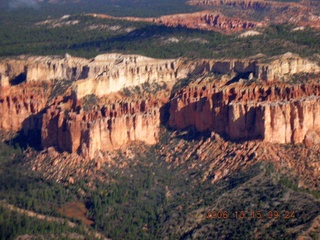 aerial -- Bryce Canyon with clouds