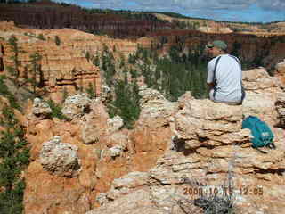 Bryce Canyon -- Peek-a-boo loop -- Bob eating lunch