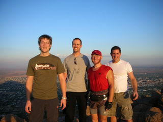 409 5yh. Camelback hike -- Christoph, Olaf, Adam, Nelson -- summit