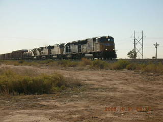 Phoenix Regional Airport (A39) -- train rolling by