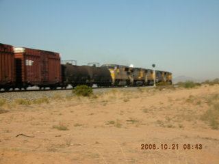 Phoenix Regional Airport (A39) -- train going by