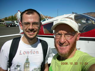 Yetkin and Adam and N4372J at Sedona Airport (SEZ)