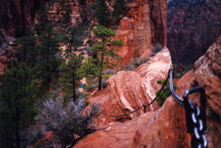 oldfamilyphoto -- Bryce/Zion trip -- chains at Angel's Landing